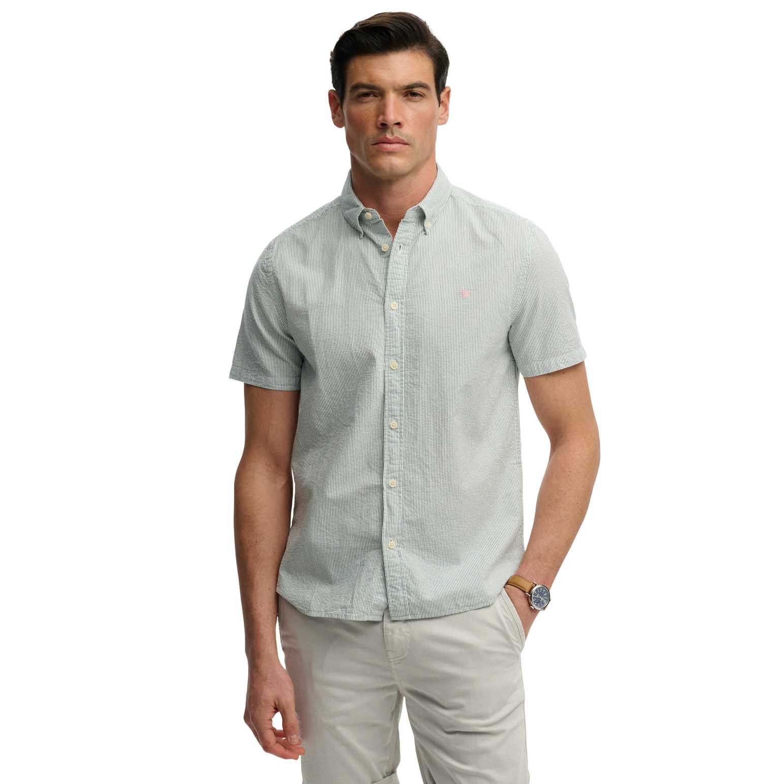 Superdry Classic Seersucker Short Sleeve Shirt